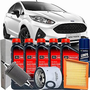 Kit Revisão Troca De Óleo 5w20 Motorcraft Ford New Fiesta 1.0 Ecoboost 2017 2018 2019