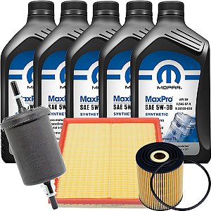 Kit Revisão Oleo Mopar Maxpro 5w30 Fiat Argo Cronos 1.8 16V Flex E-torq 2017 2018 2019 2020 2021