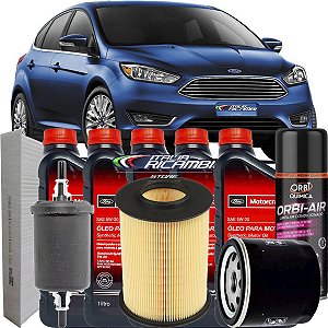 Kit Revisão Oleo 5w20 E Filtros Completo - Ford Focus 2.0 2014 2015 2016 2017 2018 2019