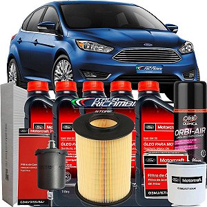 Kit Revisão Oleo 5w20 E Filtros Completo - Ford Focus 2.0 2014 2015 2016 2017 2018 2019