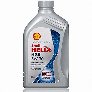 Óleo De Motor Lubrificante Shell HX8 5W30 Api SP Ilsac Gf-6A Semissintético - 1 Litro