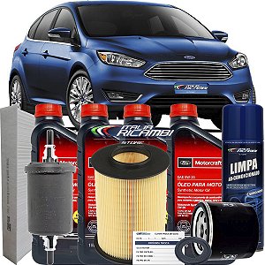 Kit Revisão Oleo 5w20 E Filtros Completo - Ford Focus 1.6 2014 2015 2016 2017 2018 2019
