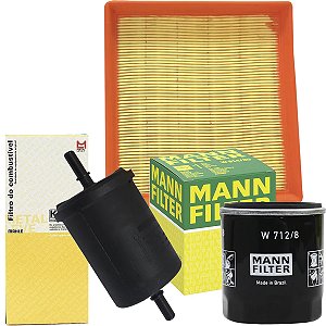 Kit Filtros De Ar Oleo Combustivel Para Volkswagen Polo Virtus Gol Voyage Saveiro Motor 1.6 16V MSI