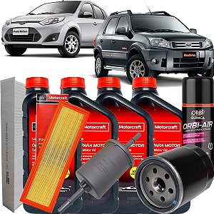 Kit Oleo Motorcraft 5w30 E Filtros Fiesta Ecosport Zetec Rocam Flex