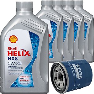 Kit Revisao Oleo 5w30 E Filtro March Versa 1.6 16V 2016 2017 2018 2019 2020