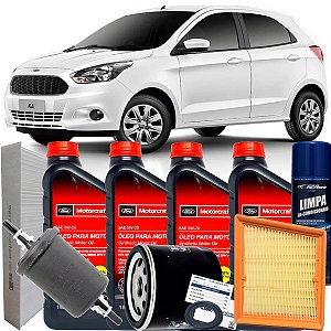 Kit Revisao 5w20 Ford Motorcraft E Filtros Ford Ka 1.0 1.5 4 Cilindros Sigma 2014 2015 2016 2017 2018 2019 2020 2021