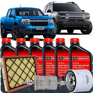 Kit Revisão 5w30 40.000 E 80.000 Km Ford Bronco Sport Maverick 2.0 Ecoboost 2021 2022 2023