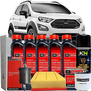 Kit Revisão 5W20 Ford Motorcraft E Filtros Ecosport 2.0 16V Flex Storm Titanium 2018 2019 2020 2021