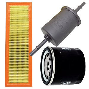 Kit Filtro De Ar Oleo Combustivel Para Ford Ecosport Ka Fiesta 1.0 1.6 8V Zetec Rocam
