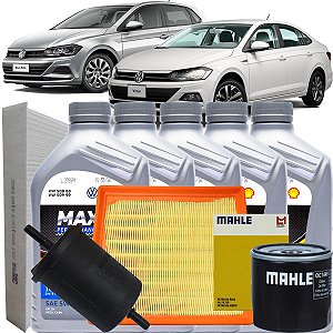 Kit Revisao Troca De Oleo 5w40 Volkswagen Polo Virtus 1.6 16V Msi 2017 2018 2019 2020 2021 2022