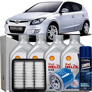 Kit Revisao Oleo 5w30 E Filtros Para Hyundai I30 2.0 16V Gasolina 2008 2009 2010 2011 2012