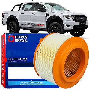 Filtro De Ar Do Motor Filtros Brasil Ford Ranger Flex Diesel 2.2 2.5 3.2 De 2013 A 2023