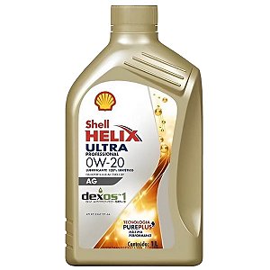 Óleo De Motor Shell Helix Ultra 0W20 Com Dexos1 API SP 100% Sintético Cada 10.000 Km - 1 Litro