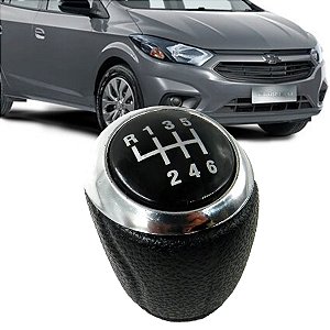 Manopla Bola De Cambio Nat Chevrolet Gm Onix Prisma Cobalt Spin Joy Encaixe Pressão 6 Marchas