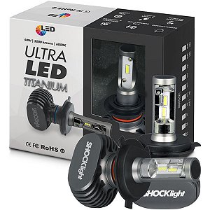 Par De Lampada H4 Ultra Led Titanium Shocklight Encaixe 5.000 Lúmens 6000k