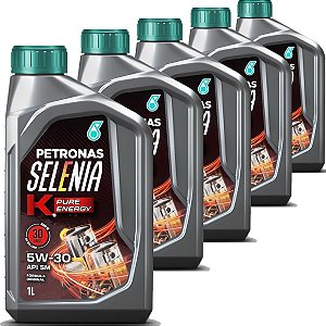 Kit 5Litros de Óleo De Motor Selenia K Pure Energy 5w30