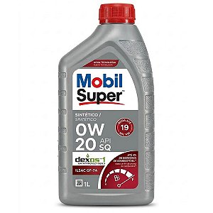 Óleo De Motor Mobil Super 3000 0W20 100% Sintético Api SQ Dexos1 ILSAC GF-7A - 1 Litro
