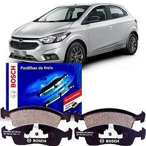 Jogo De Pastilha Freio Bosch Dianteiro Para Chevrolet Onix Prisma Joy 2012 Até 2019