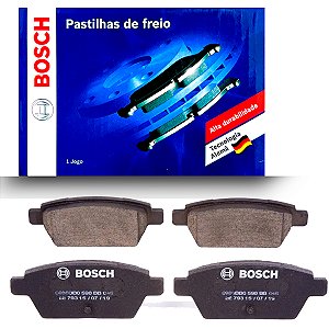 Jogo De Pastilha Freio Bosch Traseira Para Ford Fusion 2.3 2.5 3.0 2007 2008 2009 2010 2011