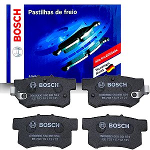 Jogo Pastilha De Freio Dianteiro Bosch Honda Civic 1.7 e 1.8 G8 Com  Sistema TRW Varga