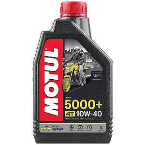 Oleo De Motor Lubrificante Moto Motul 5000+ 10W40 4T HC-TECH API SN JASO MA2