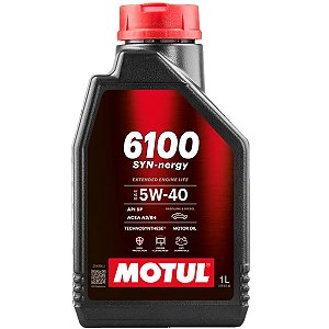 Oleo De Motor Lubrificante Carro Motul 6100 SYN-NERGY 5W40 Technosynthese ACEA A3/B4 API SP