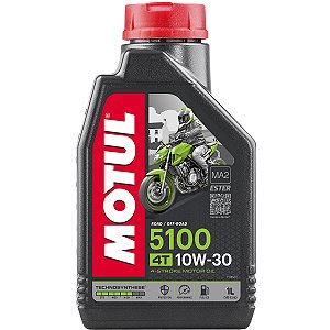 Oleo De Motor Lubrificante Moto Quadriciclo Motul 5100 10W30 4T Technosynthese API SP JASO MA2