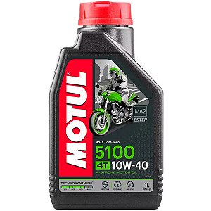 Oleo De Motor Lubrificante Moto Motul 5100 10W40 4T Technosynthese API SP JASO MA2