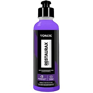 Vonixx Restaurax 240ml Restaurador Plásticos Borrachas Para-Choques Brilho Duradouro Automotivo