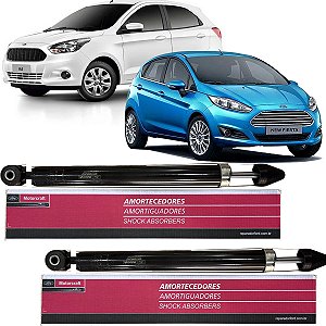 Par De Amortecedor Traseiro Original Ford Motorcraft New Fiesta Novo Ka 2014 2015 2016 2017 2018