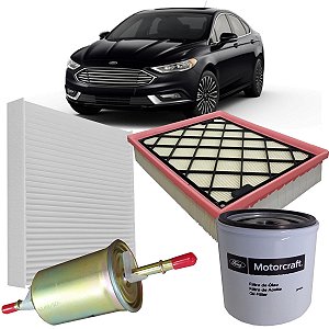 Kit Filtros 60.000 Km Ford Novo Fusion 2.0 Ecoboost