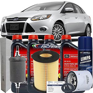 Kit Revisao 5W30 Ford Motorcraft E Filtros Para Ford Focus 1.6 16V 2014 2015