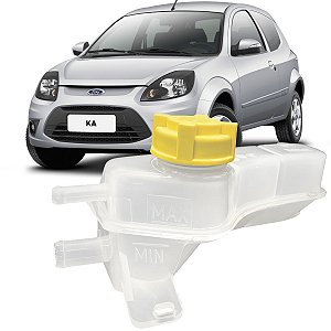 Reservatorio De Expansão Do Radiador Com Tampa 2 Bicos - Ford Ka 2009 2010 2011 2012 2013 - Gonel KG1107