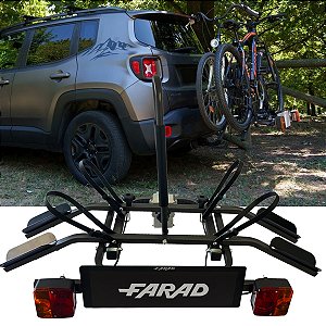 Transbike Para Engate Reboque Farad Grana 2 Bicicletas Porta Bike Bicilceta Suporte Veicular