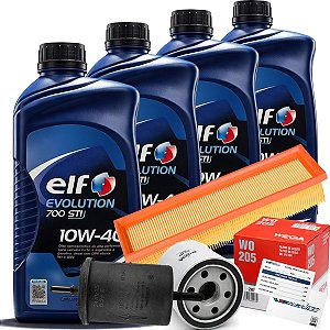 Kit Oleo 10W40 Elf Filtro Combustivel Ar Renault Sandero Logan Clio 1.0 16V Motor D4D Flex 2014/2017