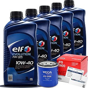 Kit 5L Oleo 10W40 Elf Filtro Renault Sandero Logan Captur Duster 1.6 16V SCE Motor H4M 2017 A 2022