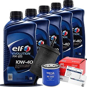 Kit Oleo 10W40 Elf Filtro Combustivel Renault Sandero Logan Captur Duster 1.6 16V SCE Motor H4M 2017 A 2022