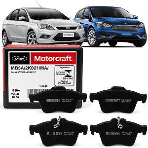 Jogo De Pastilha Freio Traseiro Ford Motorcraft Focus 1.6 2.0 2009 A 2019
