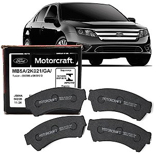 Jogo Pastilha Freio Dianteiro Ford Motorcraft Fusion 2.3 2.5 3.0 2006 2007 2008 2009 2010 2011 2012