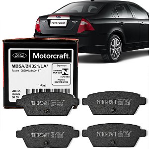 Jogo Pastilha Freio Traseiro Ford Motorcraft Fusion 2.3 2.5 3.0 2006 2007 2008 2009 2010 2011 2012
