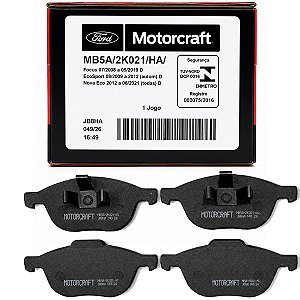 Jogo Pastilha Freio Dianteiro Ford Motorcraft Focus 2009 A 2019 Ecosport 2013 A 2021