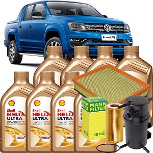 Kit Troca De Oleo 0w30 Vw Amarok 3.0 V6 Turbo Diesel Motor 225cv 2018 2019 2020 2021