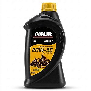 Oleo De Motor Lubrificante Yamalube Yamaha 20W50 Mineral 4 Tempos Api SL Jaso MA2
