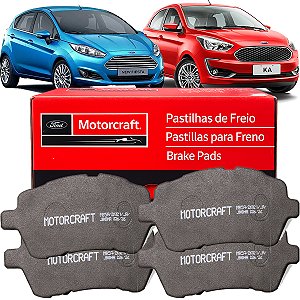 Jogo De Pastilha Freio Dianteiro Ford Motorcraft New Fiesta E Novo Ka Todos Após 2014