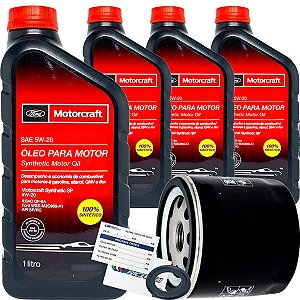 Óleo Motorcraft 5w20 E Filtro de óleo para Ford Focus 1.6 E Ka 2014 2015 2016 2017 2018 2019 2020 2021
