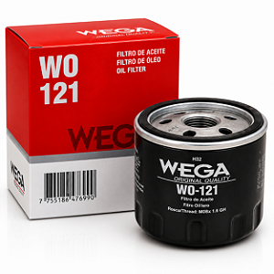Filtro de Óleo Wega WO121 Fiat Jeep Citroën Peugeot Renault
