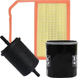 Kit Filtros De Ar Óleo E Combustível Volkswagen Up Fox Gol Polo Virtus 1.0 12V MPI 3 Cilindros Total Flex