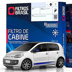 Filtro De Cabine Ar Condicionado Filtros Brasil FB1153 - Volkswagen Up Aspirado E Tsi 2014 2015 2016 2017 2018 2019 2020 2021