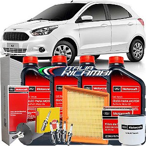 Kit Revisão Óleo 5w20 Ford Motorcraft Filtros E Velas - Ka 1.5 16V Sigma 4 Cilindros 2014 2015 2016 2017 2018