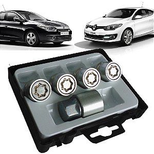 Kit Parafuso Antifurto De Rodas Farad Starlock - Renault Megane E Renault Fluence